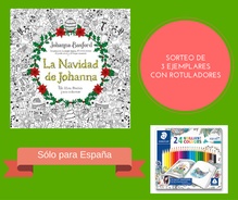 Gana un ejemplar de 'La Navidad de Johanna' de Johanna Basford y una caja de rotuladores